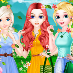 Bahar Moda Renkli Elbise