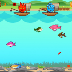 Fireboy ve Watergirl Balık Tutuyor