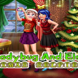 Ladybug ve Elsa Noel Selfie'si