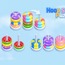 Hoop Stack Sıralama Bulmaca 3D Oyunu
