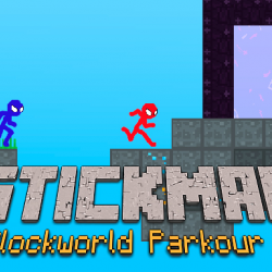 Stickman Blok Dünyası Parkur 2