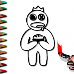 Gökkuşağı Arkadaşlar Boyama Kitabı