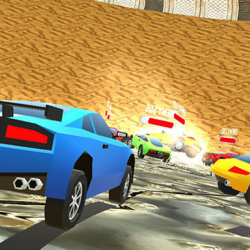 Low Poly Gökdelense Rüya Arabalar