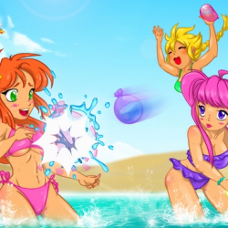 Erkekler ve Kızlar Balon Patlatma