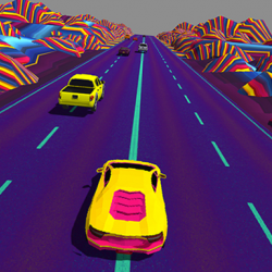 Neon Yarış Retro Drift